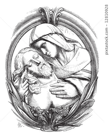 A pieta is the Hospice of Genoa, a medallion attribute Michelang 12810928