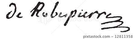 Signature of Maximilien Francois Marie Isidore de Robespierre (1 12811358
