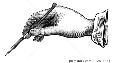 Position of the knife into the incision made ??by simple additio 12811451