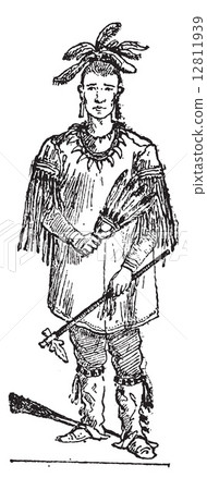 Sioux vintage engraving 12811939