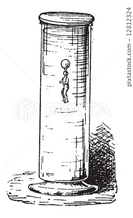 Buoyancy or Floating, vintage engraving 12812324