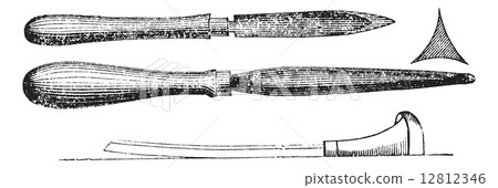 Steel engraving hand tools vintage engraving 12812346