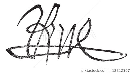 Signature of Rene and Rene I of Anjou (the good King Rene) (1408 12812507