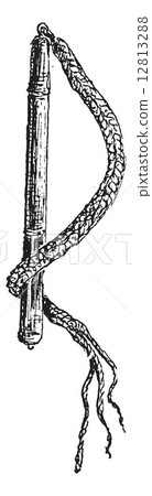 Knout, vintage engraving. Knout, vintage engraving. 12813288