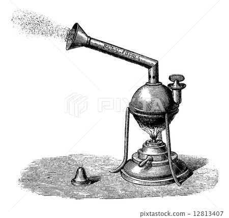 Nebulizer, vintage engraving 12813407