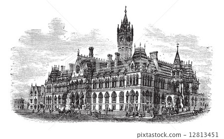 Manchester Assize Courts in Strangeways Manchester England vinta 12813451