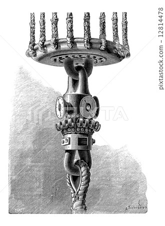 Load Cells, vintage engraving 12814478