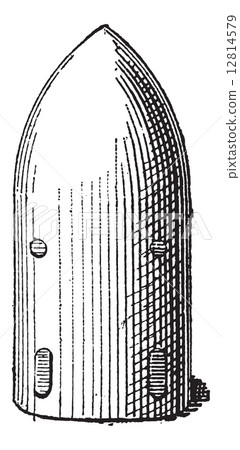 Shell, Projectile, vintage engraving Shell, Projectile, vintage engraving 12814579