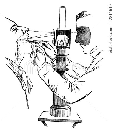 Laryngoscope, vintage engraving Laryngoscope, vintage engraving 12814619