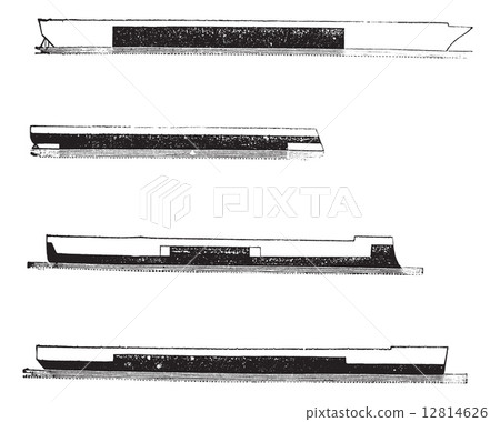 HMS Warrior, HMS Hector, HMS Hercules, and HMS Achilles, vintage 12814626