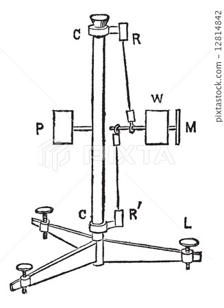 Horizontal Pendulum, vintage engraving Horizontal Pendulum, vintage engraving 12814842