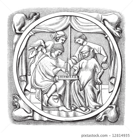 Mirror, vintage engraving Mirror, vintage engraving 12814935