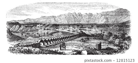 The Ruins of Laodicea, Turkey vintage engraving 12815123