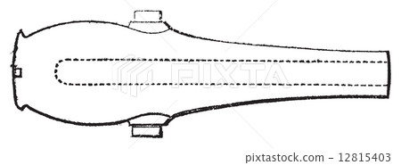 Rodman gun vintage engraving. Rodman gun vintage engraving. 12815403