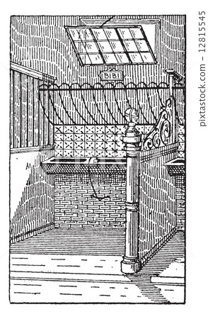 Manger, vintage engraving Manger, vintage engraving 12815545