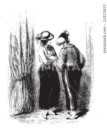 A private conversation of two woman 12815655