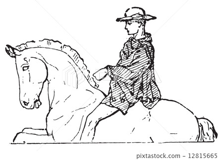 Pallium, vintage engraving. 12815665