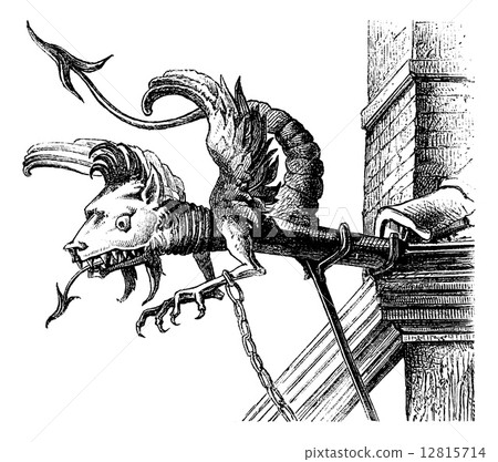 Gargoyle of the sixteenth century, a Neuchatel (Switzerland), vi Gargoyle of the sixteenth century, a Neuchatel (Switzerland), vi 12815714