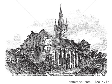 Koenigsberg Cathedral vintage engraving 12815716
