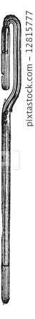 Siphon Barometer vintage engraving 12815777