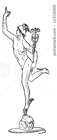 Mercury, vintage engraving Mercury, vintage engraving 12816008