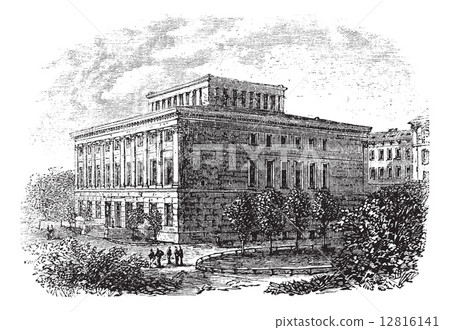 University of Halle-Wittenberg vintage engraving 12816141