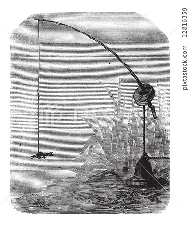 Mounted Bricole, vintage engraving 12816359