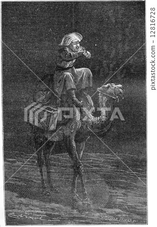 The author blowing on the tinder to light his compass in the des The author blowing on the tinder to light his compass in the des 12816728