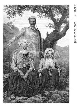 Maronite Dragoman and Metouali or Shia Man and Woman of the Beqa 12816995