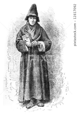 An Old Believer, vintage engraving An Old Believer, vintage engraving 12817092