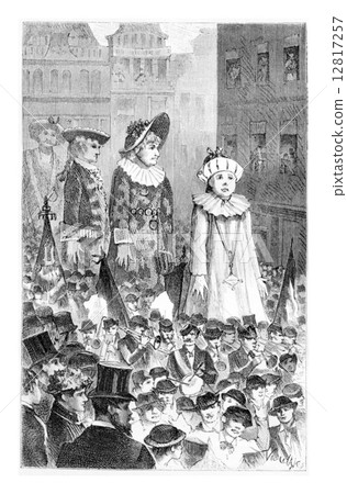 Walk of the Giants, vintage engraving Walk of the Giants, vintage engraving 12817257