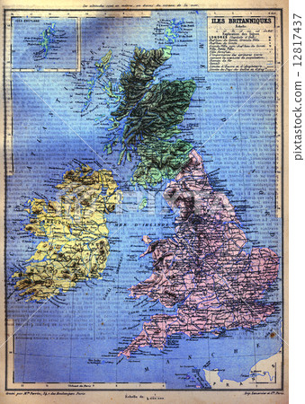 The map of British Isles The map of British Isles 12817437
