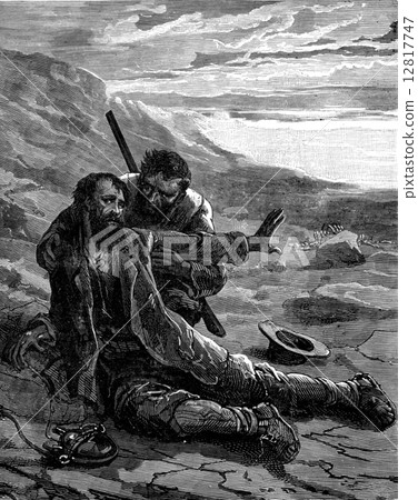 Burke's death in Australia. He died in the midst of dry sands of 12817747