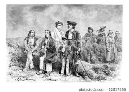 Diverse Population of Podhales of the Tatra Mountains and parts 12817866