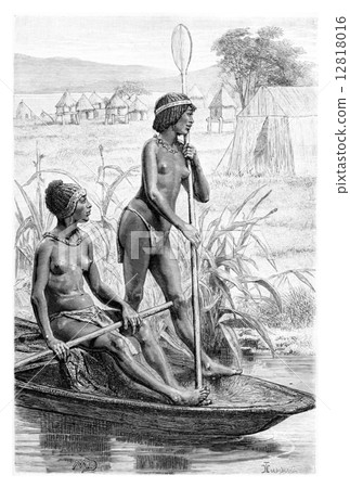 Opoudo and Capeo, vintage engraving 12818016