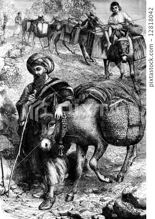 Between Tunis and the desert. Jacob down based on his ass, vinta 12818042