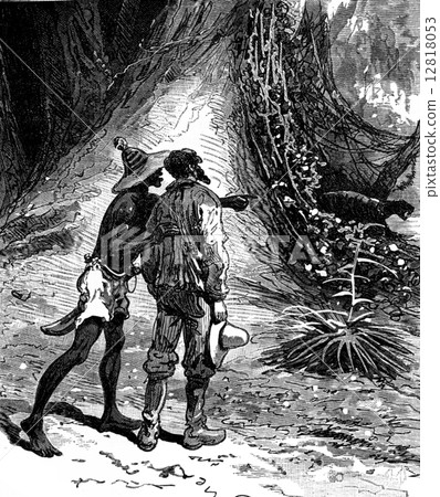 Robinsons guyana. Imagine vines clinging to it all, vintage engr 12818053