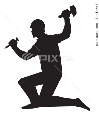 Mine worker, illustration Mine worker, illustration 12818661