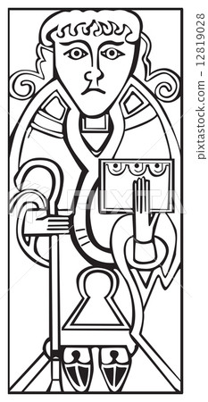 An old celtic symbol of Saint Luke An old celtic symbol of Saint Luke 12819028