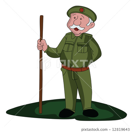 Vector of security guard. 12819643