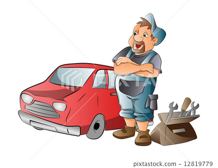 Car Mechanic, illustration 12819779