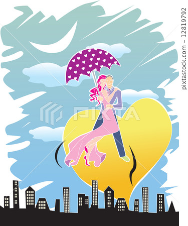 Romantic Couple, illustration 12819792