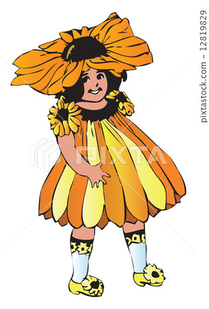 Black-eyed Susan or Rudbeckia hirta girl-flower Black-eyed Susan or Rudbeckia hirta girl-flower 12819829