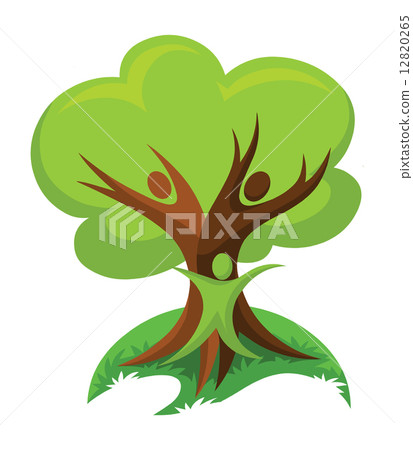 Vector think green concept. Vector think green concept. 12820265