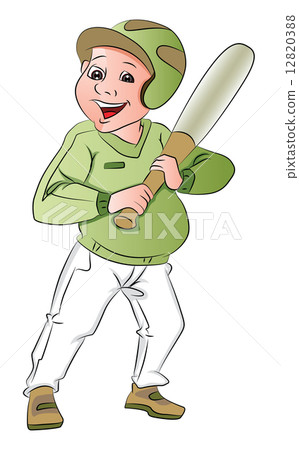 Vector of baseball batsman. 12820388