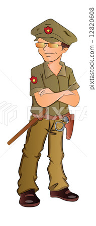 Security Guard, illustration Security Guard, illustration 12820608