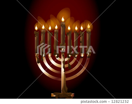 Menorah, illustration 12821232