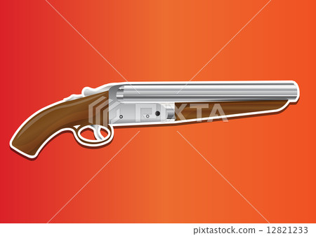 Lupara or Sawn-off Shotgun, illustration 12821233