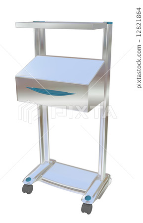 Mobile x-ray chart illuminator, 3D illustration Mobile x-ray chart illuminator, 3D illustration 12821864