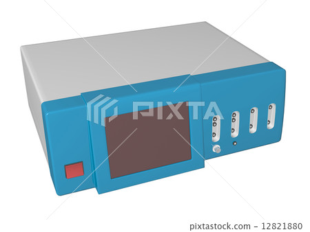 EGC or electrocardiogram device or cardiograph, 3D illustration 12821880